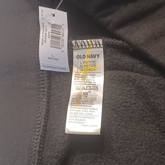 NEW Old Navy High Waisted Fleece Lined Black Stirrup Leggings - Picture 9 of 12